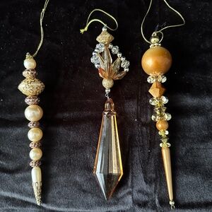 Set of 3 decorative Christmas ornaments